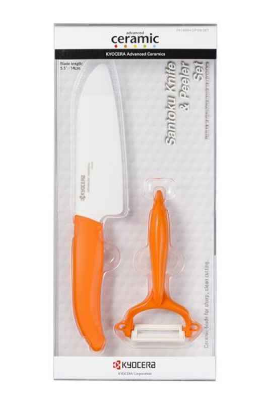Preview: Geschenkset Kyocera Gen Colour Serie Keramikmesser-Set 4 Farben 2 tlg