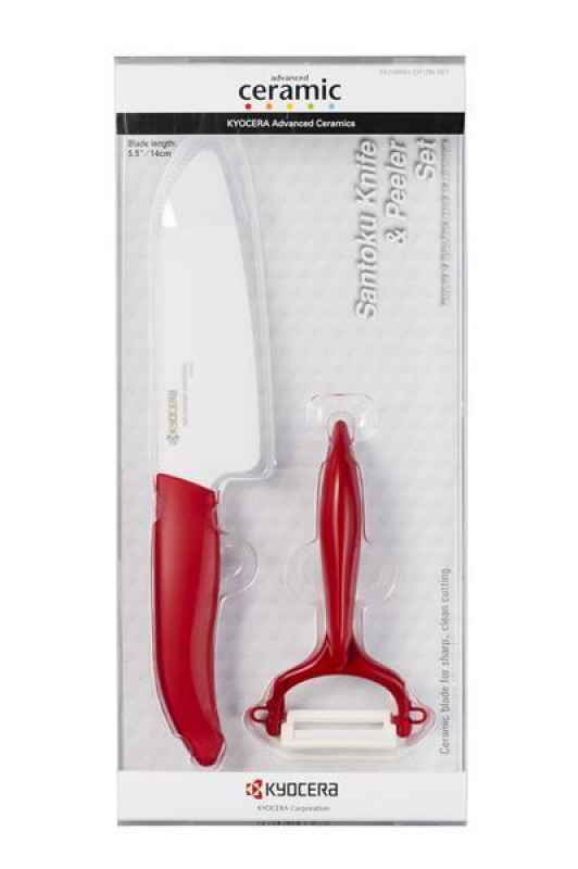 Preview: Geschenkset Kyocera Gen Colour Serie Keramikmesser-Set 4 Farben 2 tlg