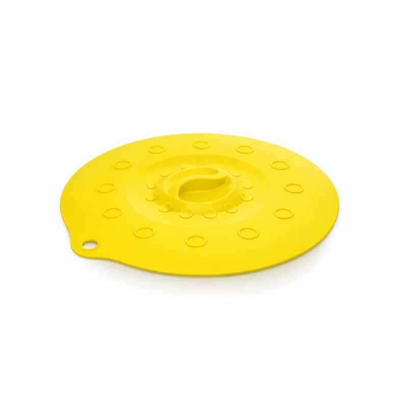 Preview: Silikondeckel 18cm „FUNNY KITCHEN“ gelb