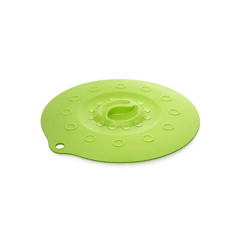 Preview: Silikondeckel 18cm „FUNNY KITCHEN“ grün