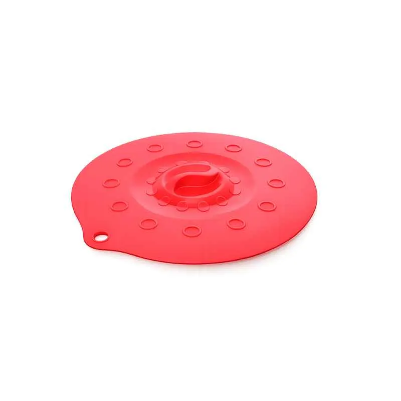 Silikondeckel 18cm „FUNNY KITCHEN“ rot