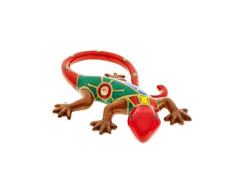 Gecko 15cm handbemalt “FACE to FACE”