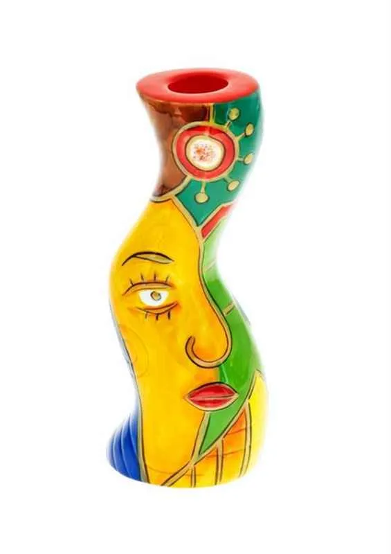 Leuchter 18cm handbemalt “FACE to FACE”