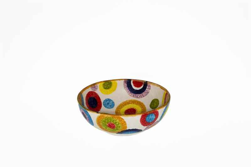 Preview: Schale rund 21cm handbemalt „Circolo“
