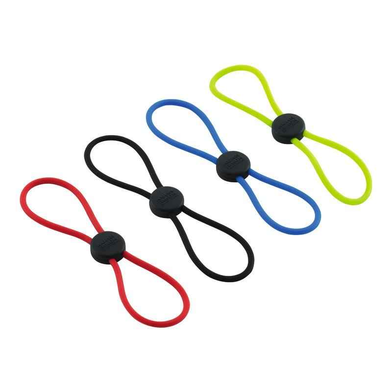 Preview: Elastische Schnellverschlüsse 4er-Set Standard Farben