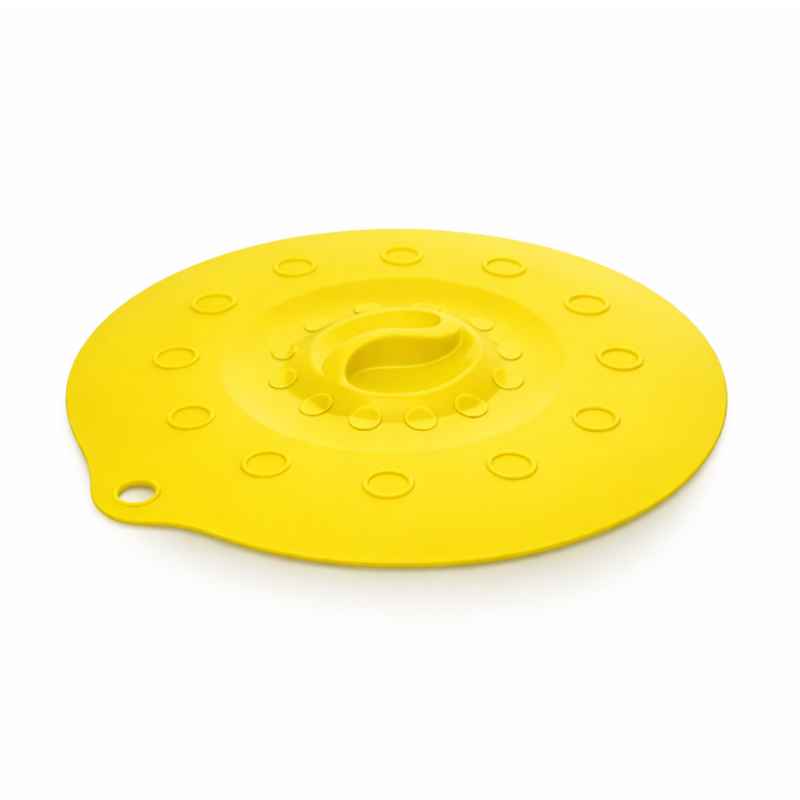 Preview: Silikondeckel 23cm „FUNNY KITCHEN“ gelb