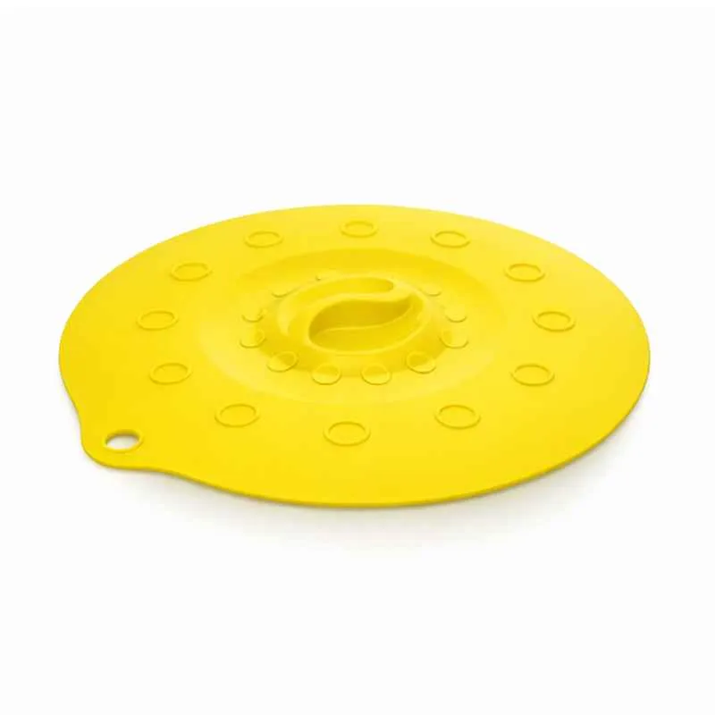 Silikondeckel 23cm „FUNNY KITCHEN“ gelb
