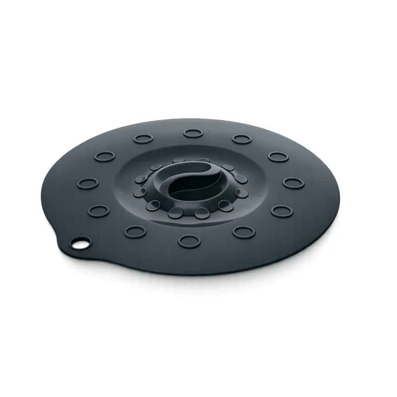 Silikondeckel 23cm „FUNNY KITCHEN“ schwarz