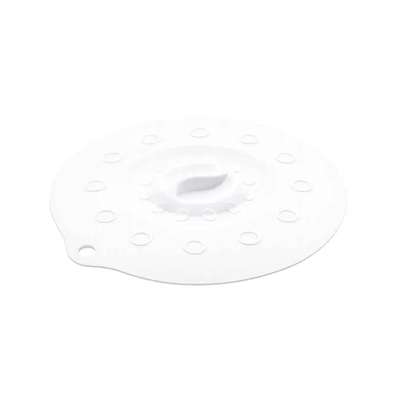 Silikondeckel 23cm „FUNNY KITCHEN“ weiß