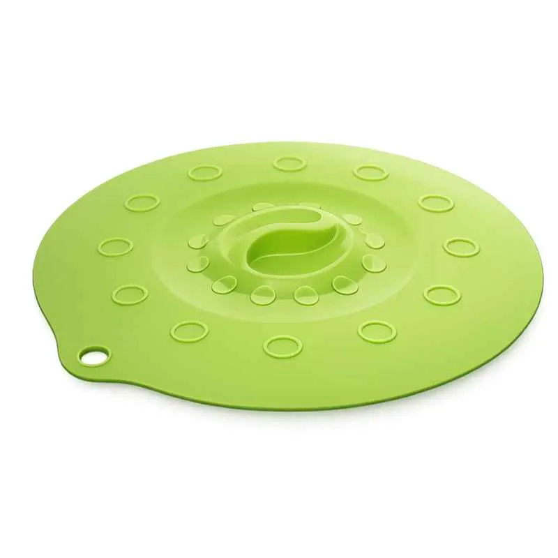 Silikondeckel 29cm „FUNNY KITCHEN“ grün