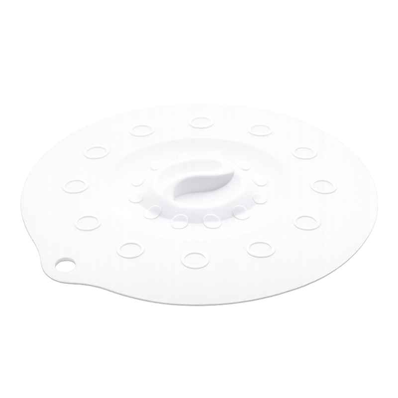 Preview: Silikondeckel 29cm „FUNNY KITCHEN“ weiß