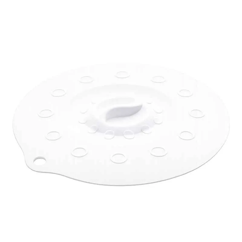 Silikondeckel 29cm „FUNNY KITCHEN“ weiß