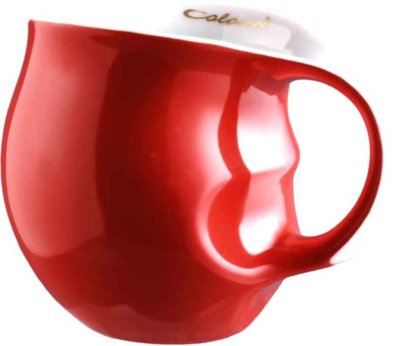 Preview: Luigi Colani Porzellan Kaffeebecher rot