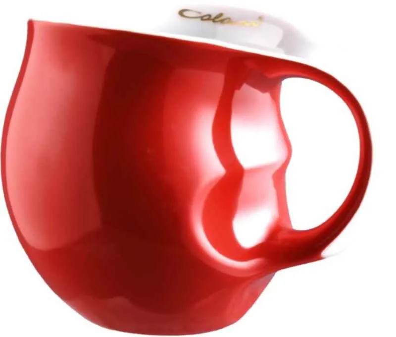 Luigi Colani Porzellan Kaffeebecher rot