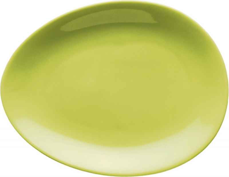 Preview: Luigi Colani Porzellan Teller Set 2 tlg. green
