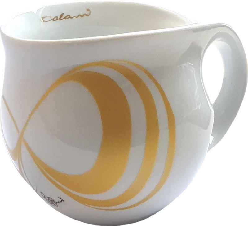 Preview: Luigi Colani Porzellan Kaffeebecher XXL Capriole gold