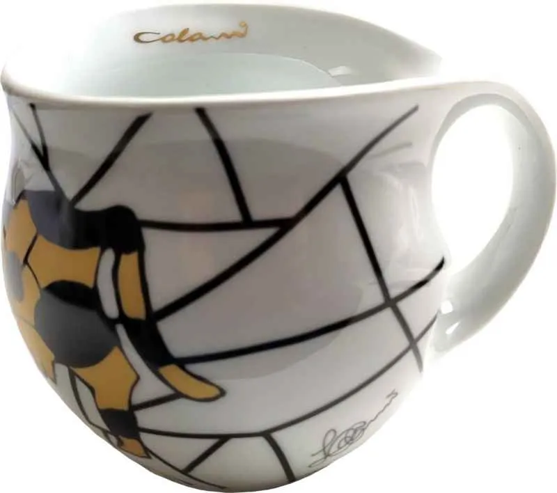 Luigi Colani Porzellan Kaffeebecher XXL Cow gold
