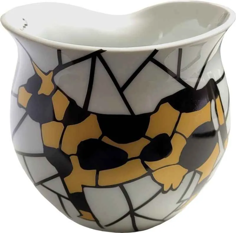 Luigi Colani Porzellan Kaffeebecher XXL Cow gold