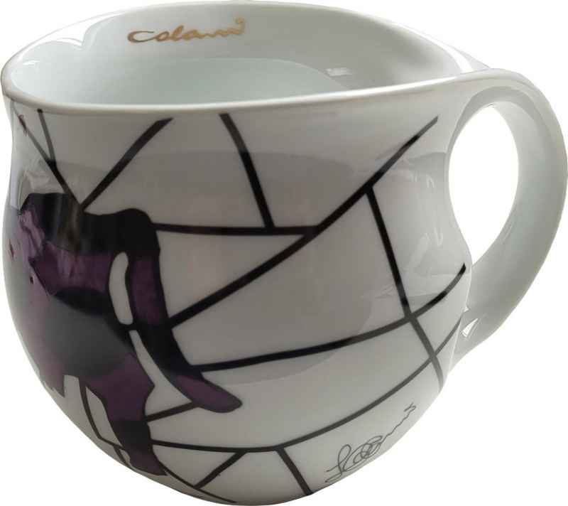 Preview: Luigi Colani Porzellan Kaffeebecher XXL Cow violet