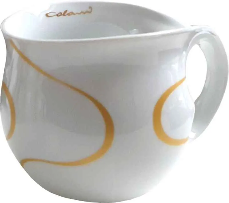 Luigi Colani Porzellan Kaffeebecher XXL Loop gold