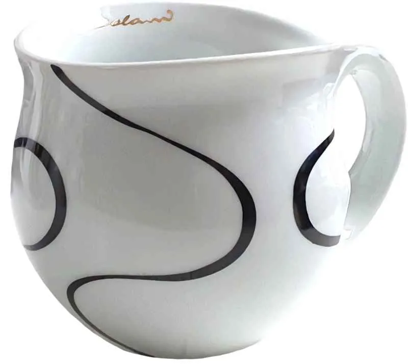Luigi Colani Porzellan Kaffeebecher XXL Loop black