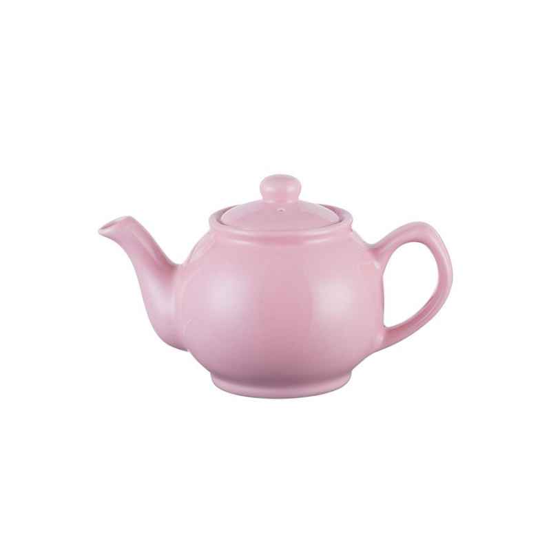 Preview: Teekanne 450 ml Steingut pastell pink, für 2 Tassen