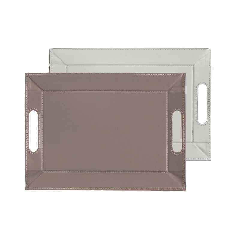 Preview: Wendetablett Taupe / Weiss - 45 x 35cm