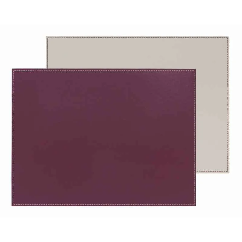 Platzset 40 x 30 cm pflaume / elfenbein
