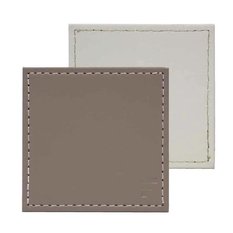 DUO - Untersetzer Weiß/Taupe, 4er Set