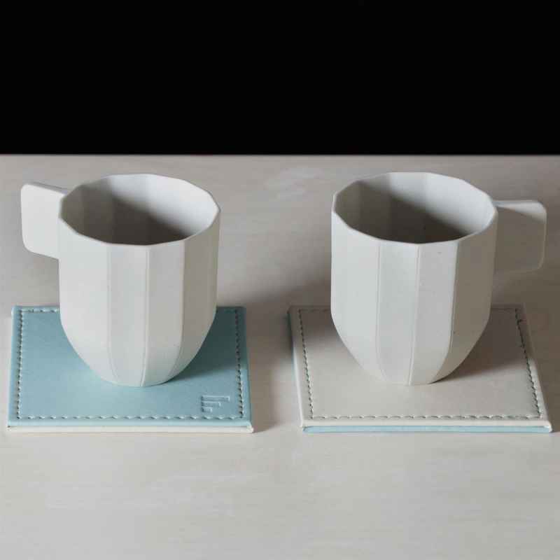 Preview: Untersetzer Mint/Elfenbein, 4er Set