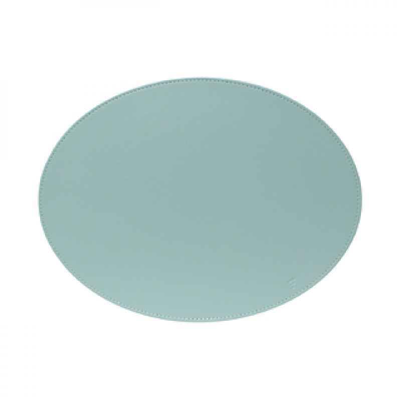 Preview: Platzset, Oval, Mint/Elfenbein 45 x 34cm