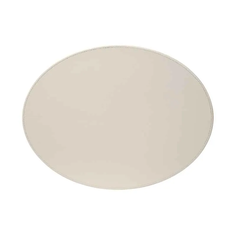 Platzset, Oval, Mint/Elfenbein 45 x 34cm