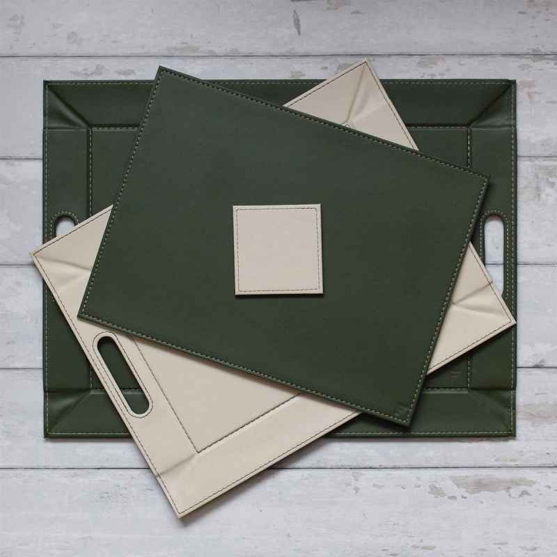 Preview: Wendetablett, Olive/Elfenbein, groß