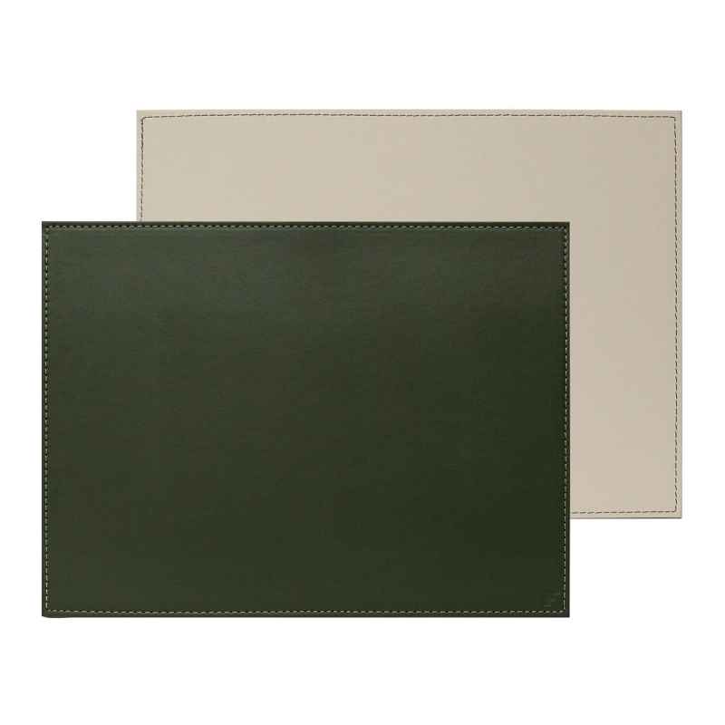 Preview: Platzset 40 x 30 cm Olive/Elfenbein