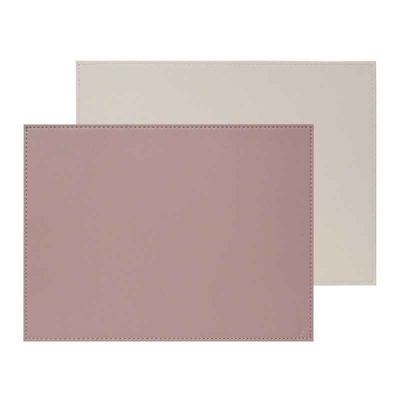 Preview: Platzset 40 x 30 cm Altrosa/Stein