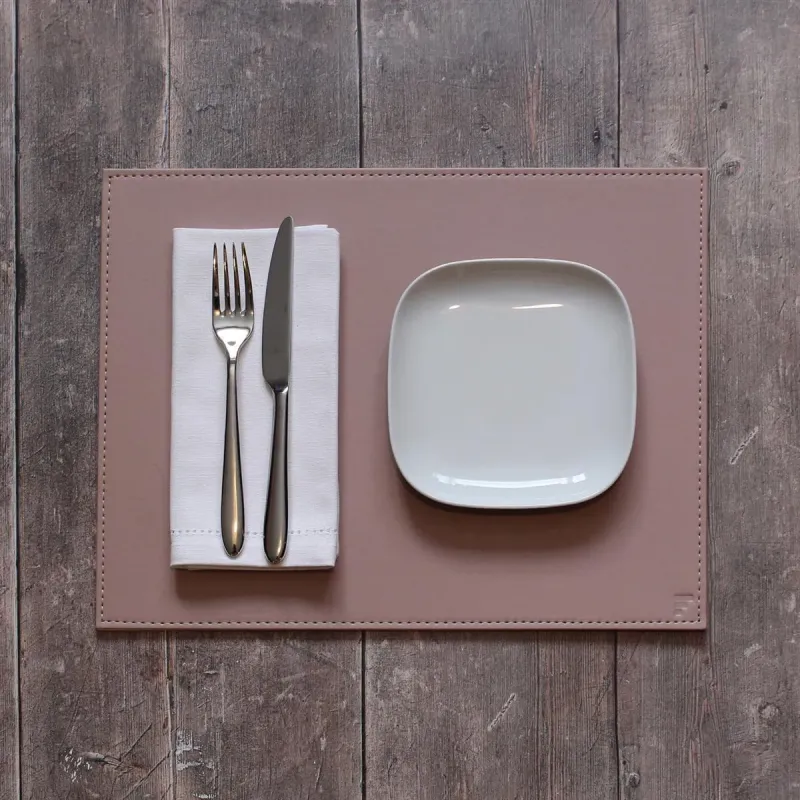 Platzset 40 x 30 cm Altrosa/Stein