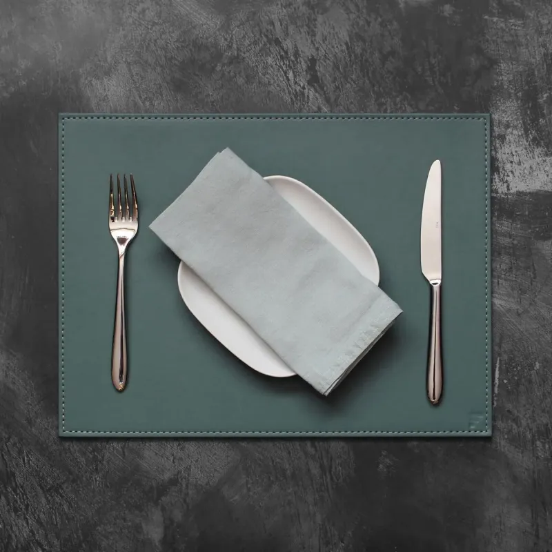 Platzset 40 x 30 cm Petrol/Anthrazit