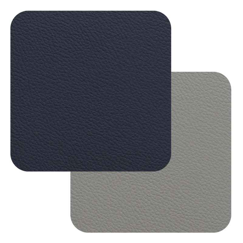 Preview: Fleximats Untersetzer, 4er Set, 10x10cm, Navy/Grau