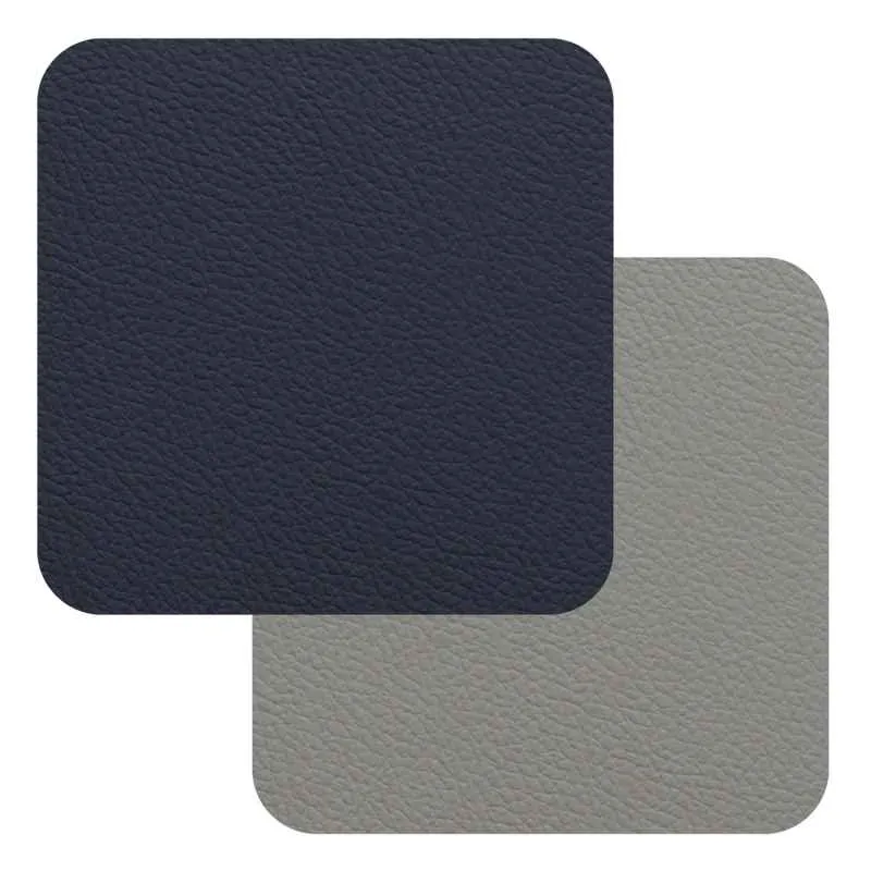 Fleximats Untersetzer, 4er Set, 10x10cm, Navy/Grau