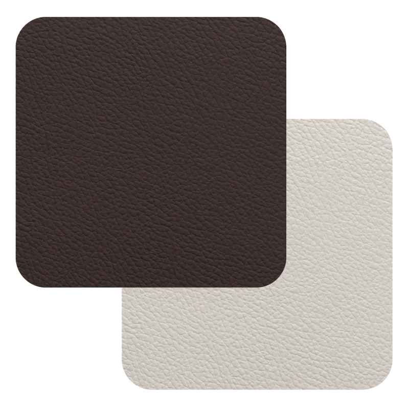 Preview: Fleximats Untersetzer, 4er Set, 10x10cm, Braun/Weiß