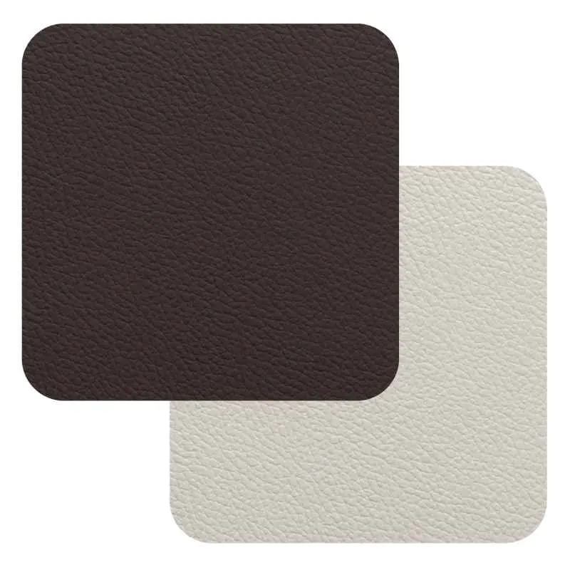 Fleximats Untersetzer, 4er Set, 10x10cm, Braun/Weiß