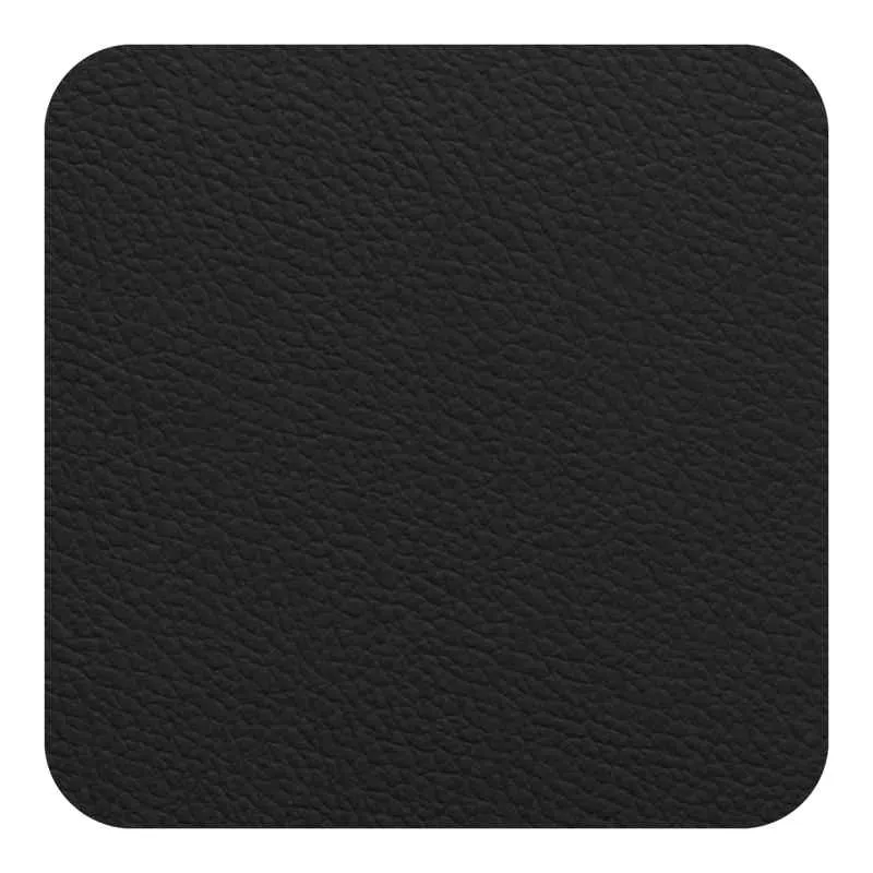 Fleximats Untersetzer, 4er Set, 10x10cm, Cognac/Schwarz