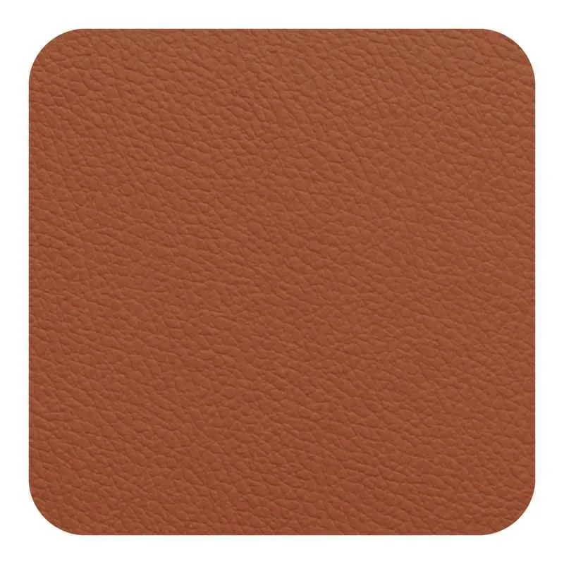 Fleximats Untersetzer, 4er Set, 10x10cm, Cognac/Schwarz