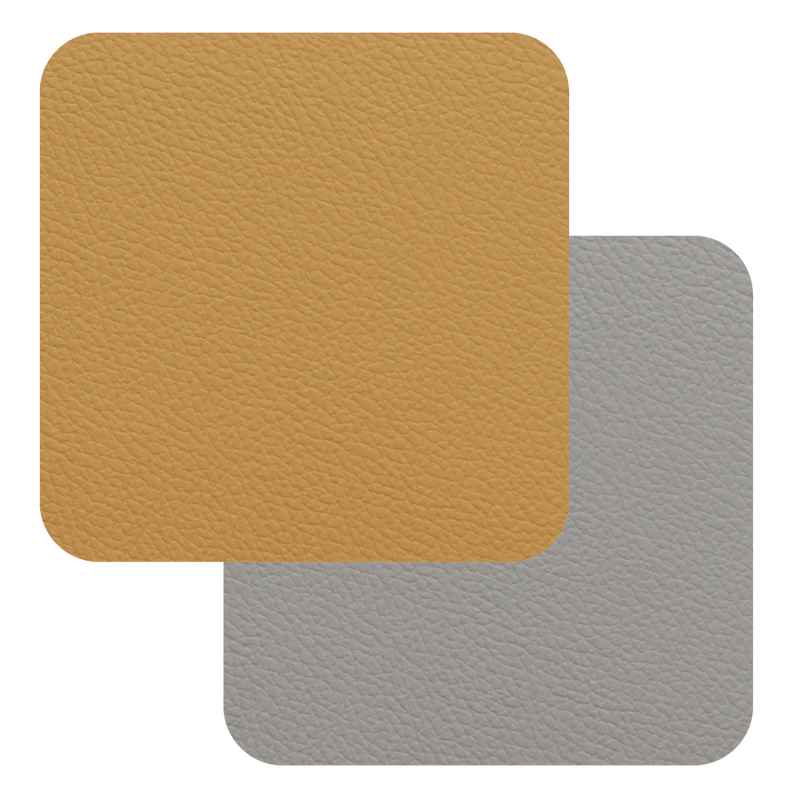 Preview: Fleximats Untersetzer, 4er Set, 10x10cm, Senf/Grau