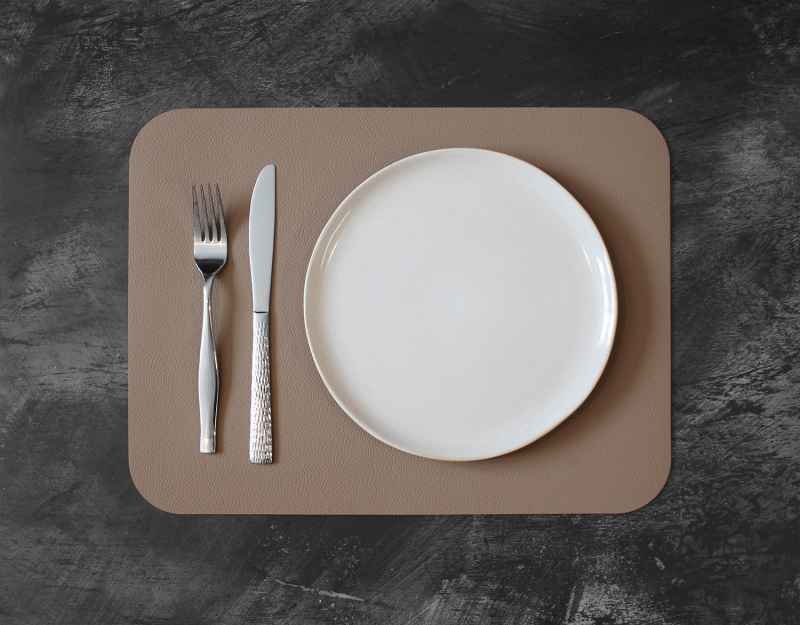 Preview: Fleximats Platzsets, 2er Sets, 46x33cm, Taupe/Beige