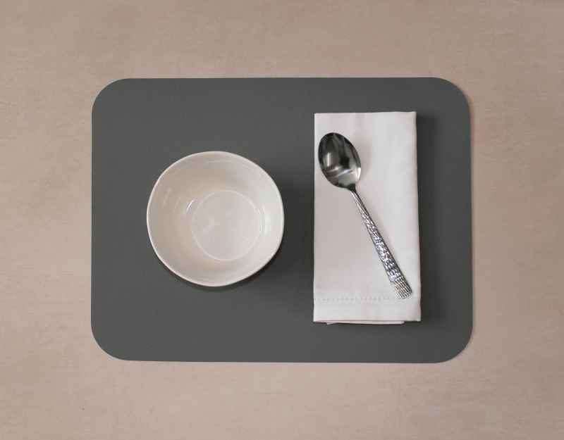 Preview: Fleximats Platzsets, 2er Sets, 46x33cm, Hellgrau/Dunkelgrau