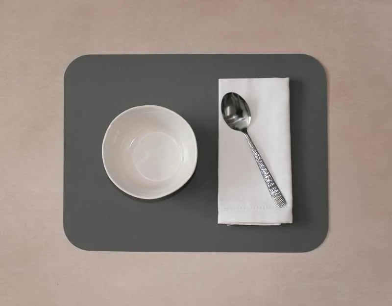 Fleximats Platzsets, 2er Sets, 46x33cm, Hellgrau/Dunkelgrau