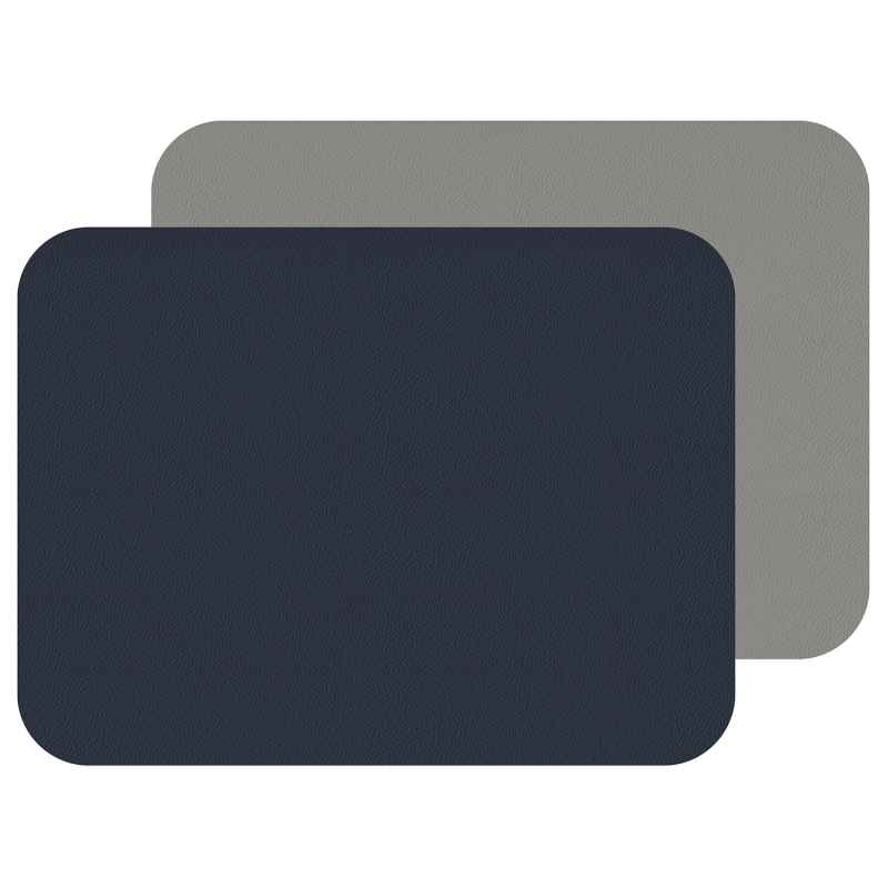Preview: Fleximats Platzsets, 2er Sets, 46x33cm, Navy/Grau
