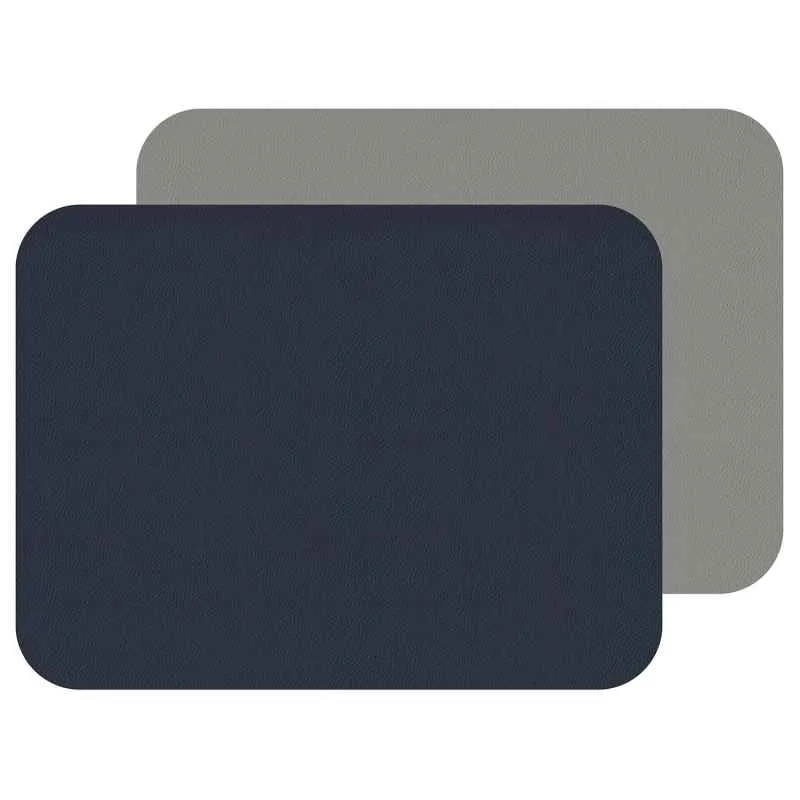 Fleximats Platzsets, 2er Sets, 46x33cm, Navy/Grau