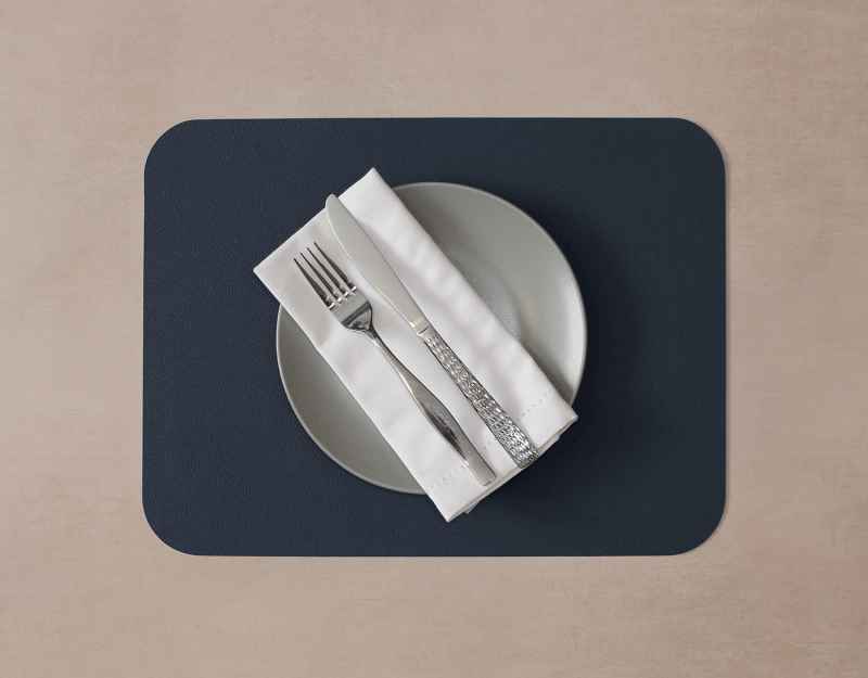 Preview: Fleximats Platzsets, 2er Sets, 46x33cm, Navy/Grau